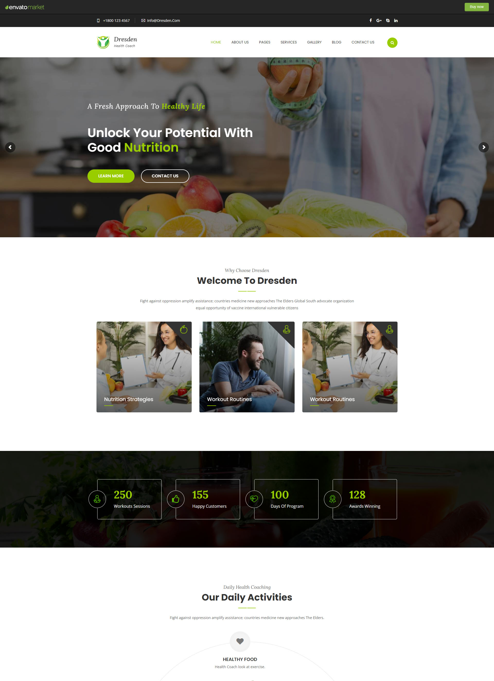 Mẫu thiết kế website huấn luyện viên 3